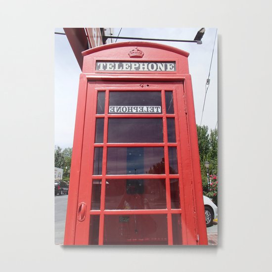 Telephone Booth Metal Print
