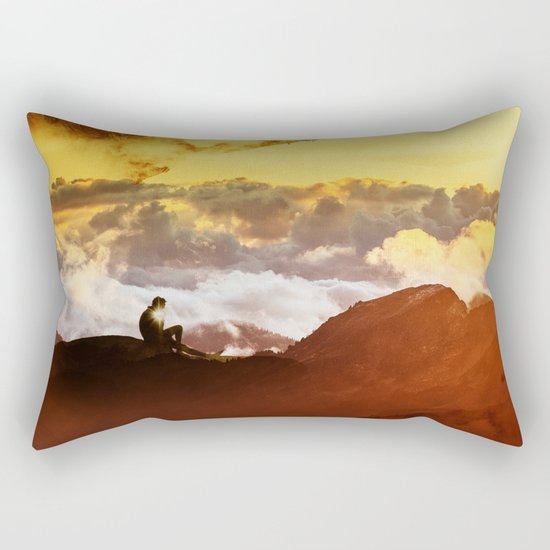 Ancient Thinker Rectangular Pillow