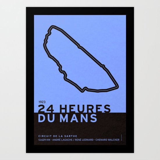 Legendary Races - 1923 24 Heures du Mans Art Print
