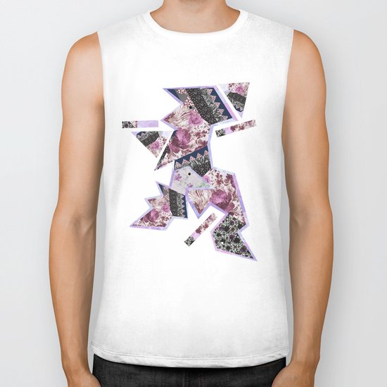 FLORAL HYPNOSIS Biker Tank