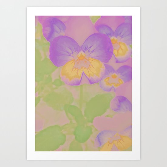 Pansies, The Earth Laughs In Flowers Art Print