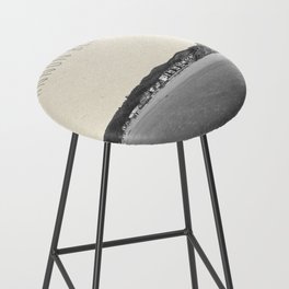 Cannon Beach Oregon | Black and White Minimalism Bar Stool