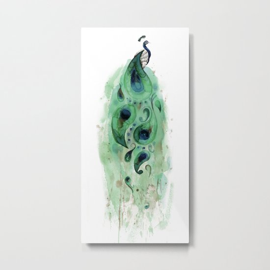 Peacock Metal Print