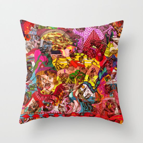 Mini slices brought together push away the stormy weather Throw Pillow
