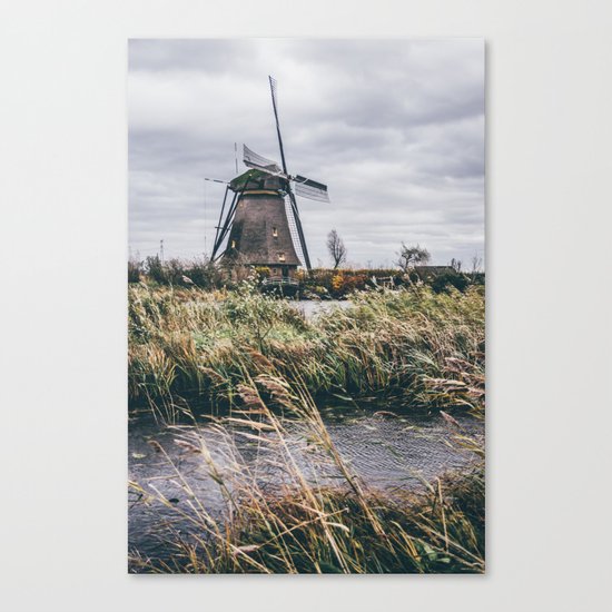 Kinderdijk Windmill Canvas Print