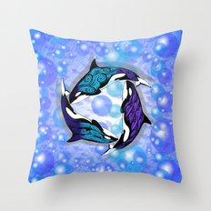 ORCAS BUBBLES Throw Pillow