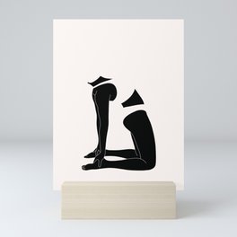 Silhouette Pose - Francine Mini Art Print