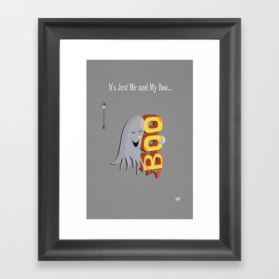 Just Me And My Boo Framed Art Print