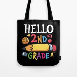 Hello 2nd Grade Back To School Tote Bag