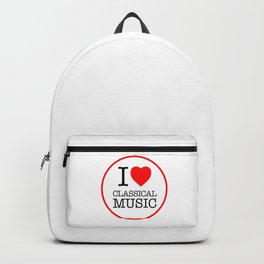 I Love Classical Music, circle Backpack