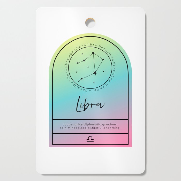 Libra Zodiac | Gradient Arch Cutting Board