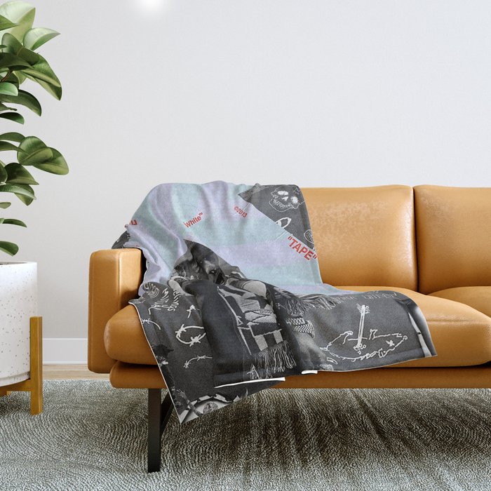 Luv is Rage uzi  Throw Blanket