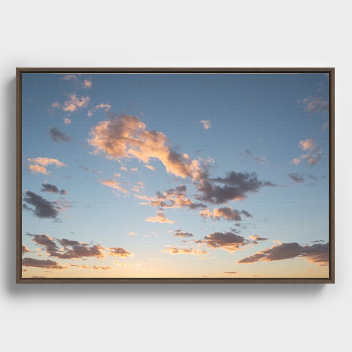 Clouds Framed Canvas