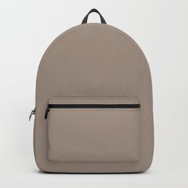 Minimal Taupe Brown - Solid Color Collection Backpack