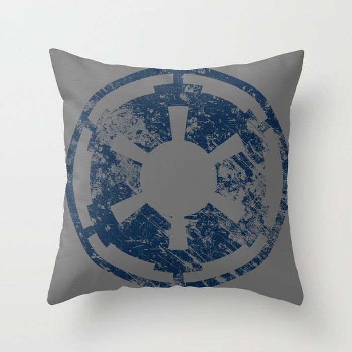 Galactic Empire (Blue) Throw Pillow