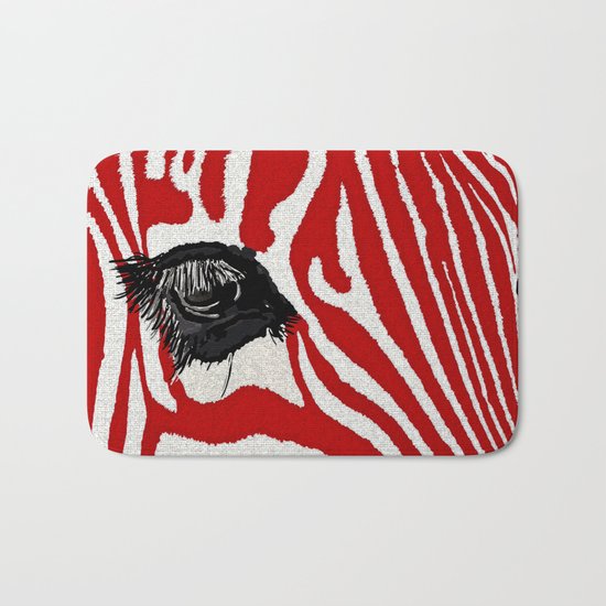 Zebra Bath Mat