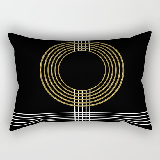GUITAR IN ABSTRACT (geometric art deco) Rectangular Pillow