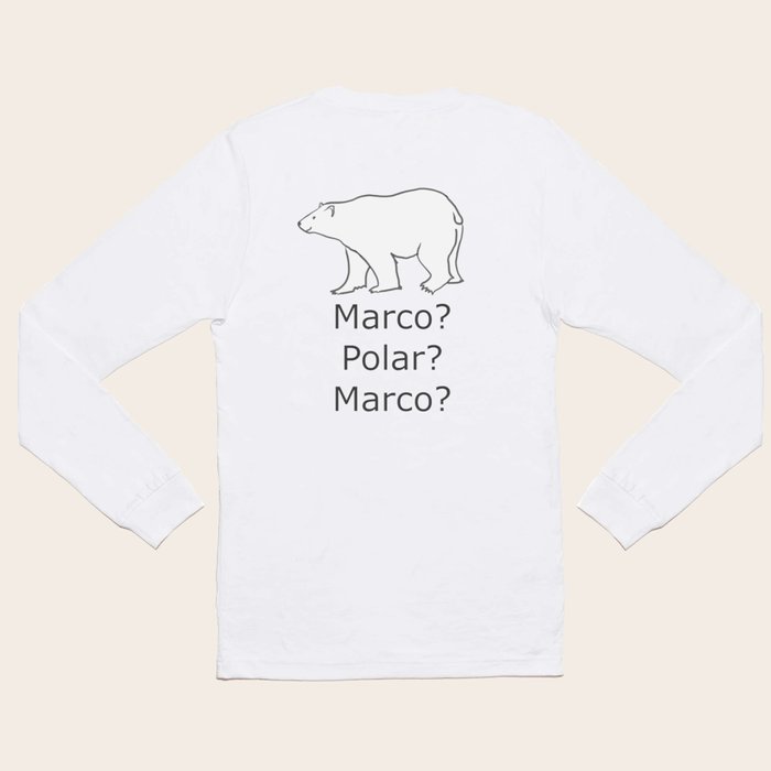 Marco Polar Bear White Sea Bear Marco Polo Long Sleeve T Shirt by