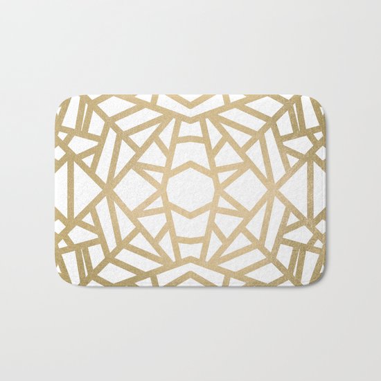 Gold Sun Bath Mat