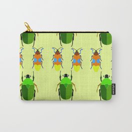 Beetles Carry-All Pouch | Pattern, Bugs, Digital, New, Homeaccents, Valerienewton, Interior, Nature, Newart, Graphicdesign 