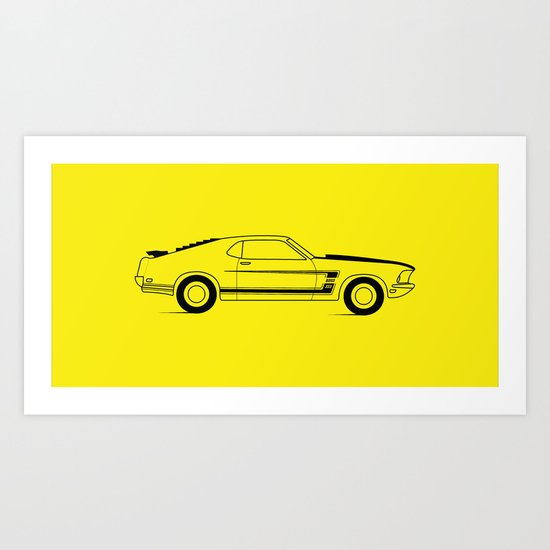 Mustang Boss Art Print