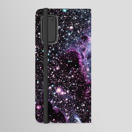 Eagle Nebula Pillars of Creation Purple Periwinkle Aqua Android Wallet Case
