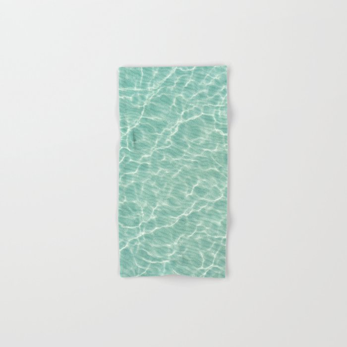 Tropical Ocean Water Pattern Hand & Bath Towel
