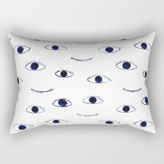 Blue eyes Rectangular Pillow