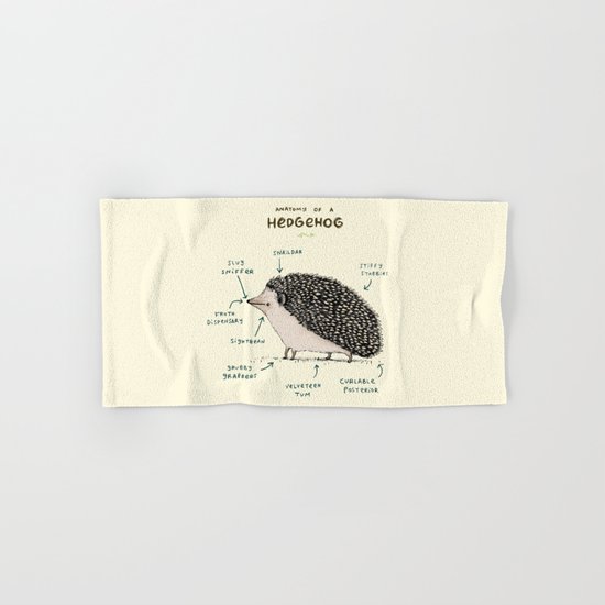 Anatomy of a Hedgehog Hand & Bath Towel