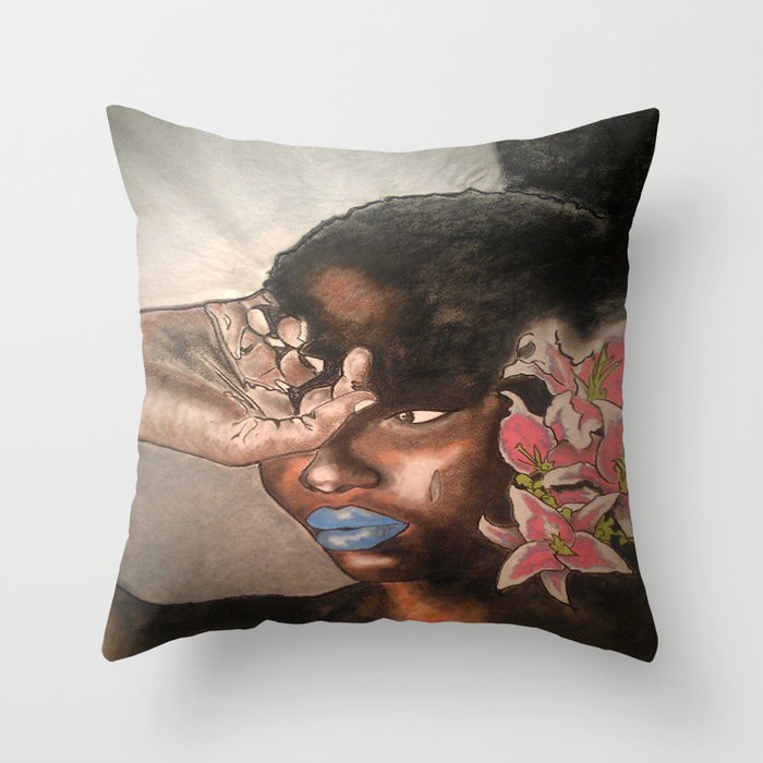 African Lily Throw Pillow