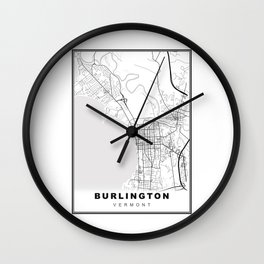 Burlington Map Wall Clock