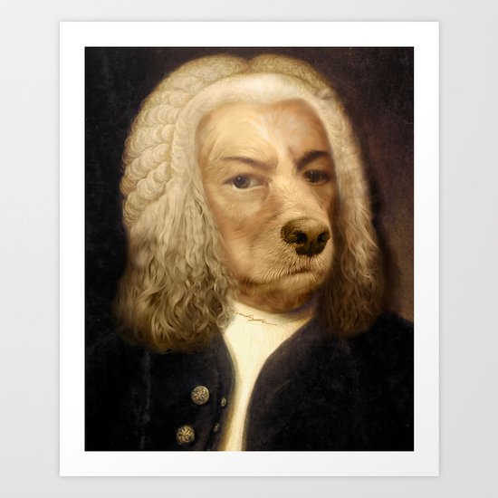 Bach, your best friend! Art Print