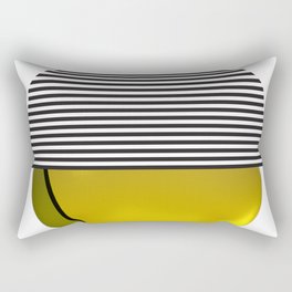 Abstract ball and strips Rectangular Pillow