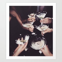 Shaken not Stirred Kunstdrucke | Photo, Vintage, Martini, Party, Cool, Chic, Fashion, Pinterest, Tumblr, Aesthetic 