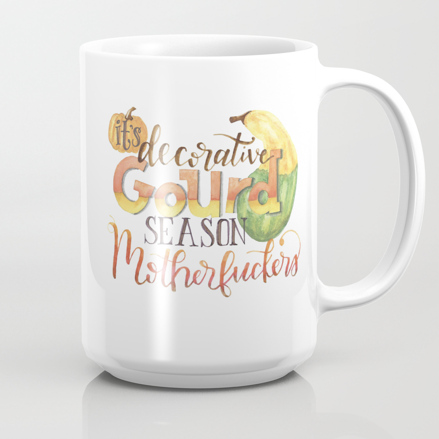 It S Decorative Gourd Season Coffee Mug By Beckletters Society6
