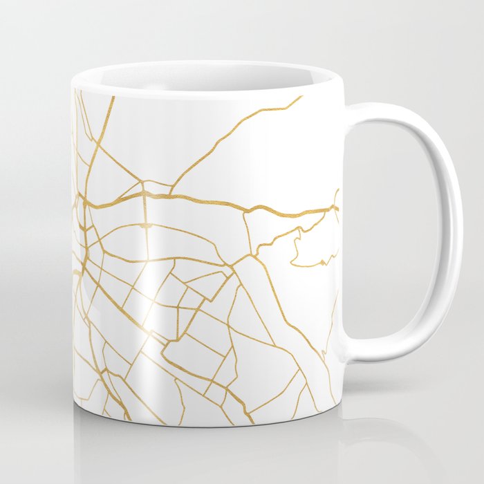 DRESDEN GERMANY CITY STREET MAP ART Coffee Mug