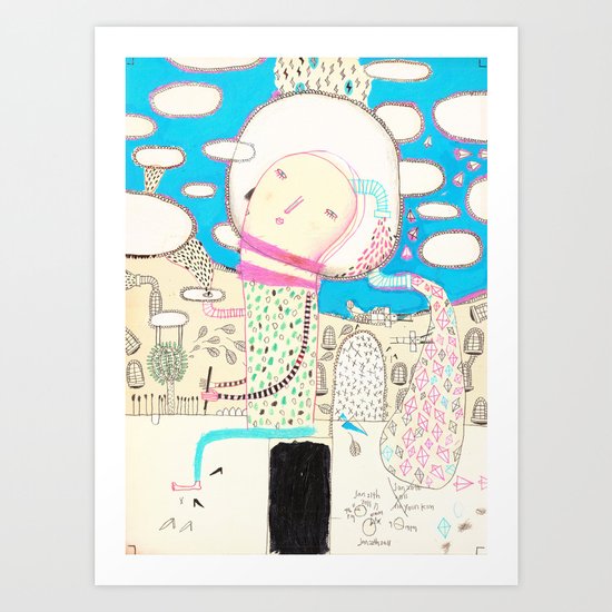 Be led by your dreams Art Print