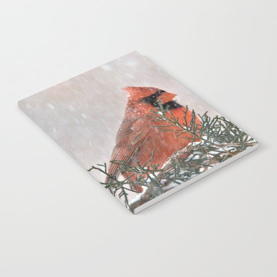 Snowfall Cardinal Notebook