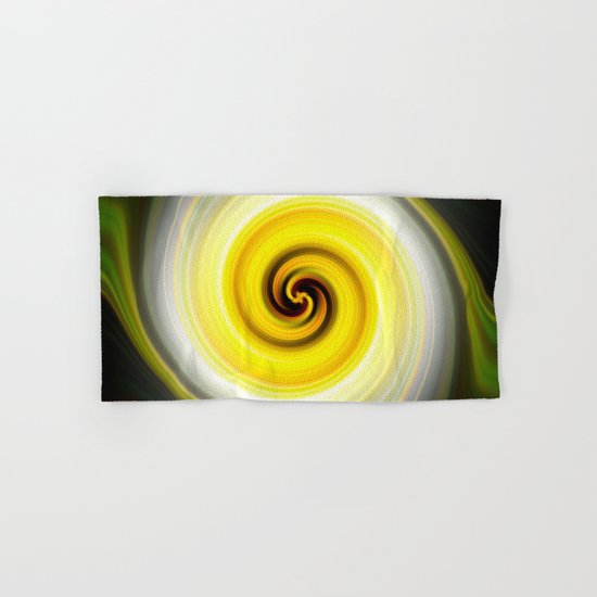 Twirl Yellow Hand & Bath Towel