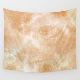 Ochre Nebula Wall Tapestry