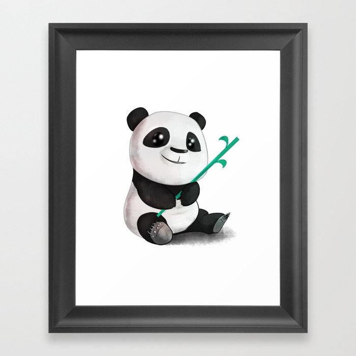 Baby Panda Framed Art Print