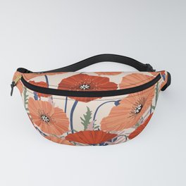 Flower market Rome inspiration Fanny Pack | Campodeifiori, Painting, Acrylic, Floral, Botany, Fruit, Spring, Italy, Rome, Poppies 