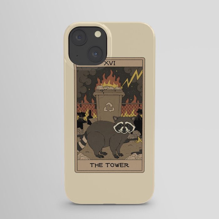 The Tower - Raccoons Tarot iPhone Case