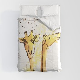GIRAFE - animal portrait serie Comforter