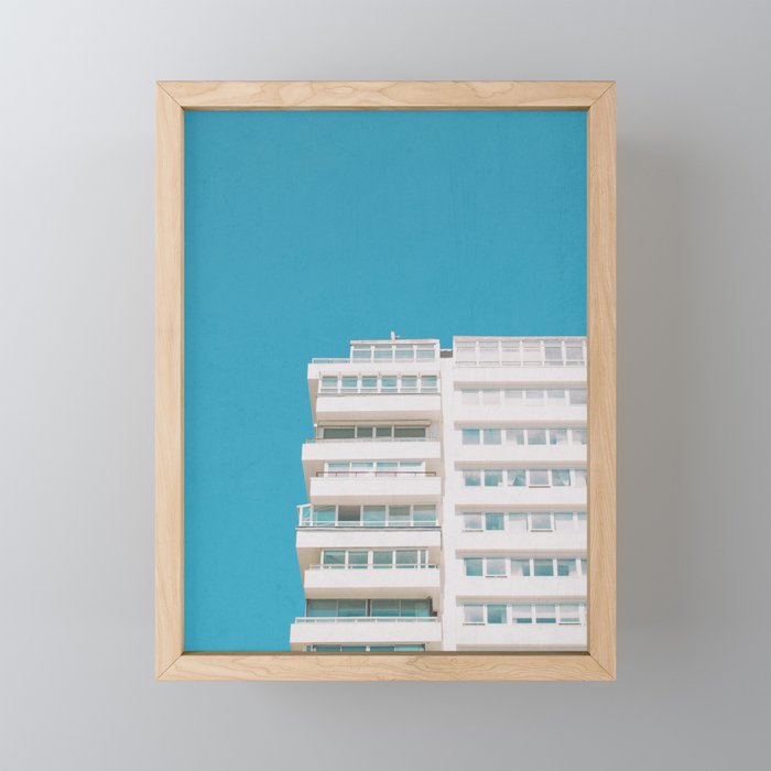 White Tower Framed Mini Art Print