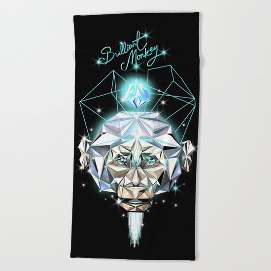 Brilliant Monkey Beach Towel