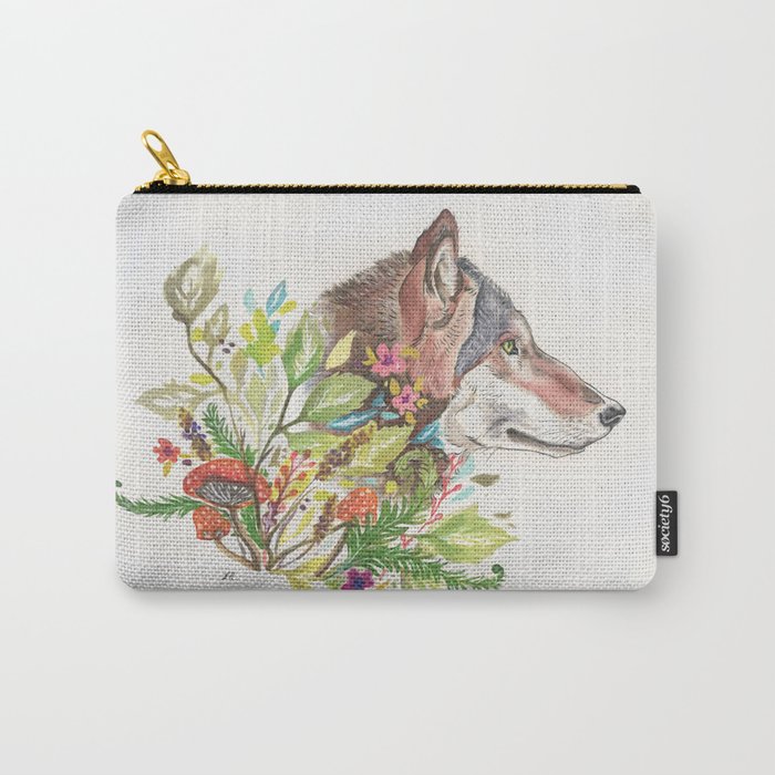 Forest Wolf Carry-All Pouch