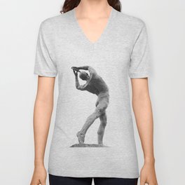 Olympic Discus Thrower Statue #1 #wall #art #society6 V Neck T Shirt