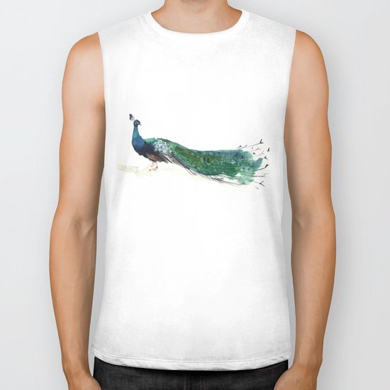 Peacock Biker Tank
