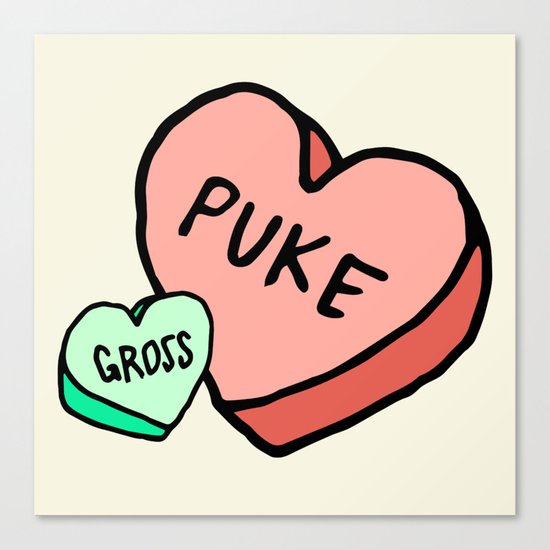 VALENTINE'S DAY SUCKS Canvas Print
